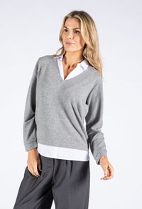 Soft Touch Layered Look Pullover