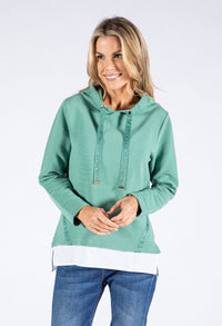 Ribbed Layered Look Pullover