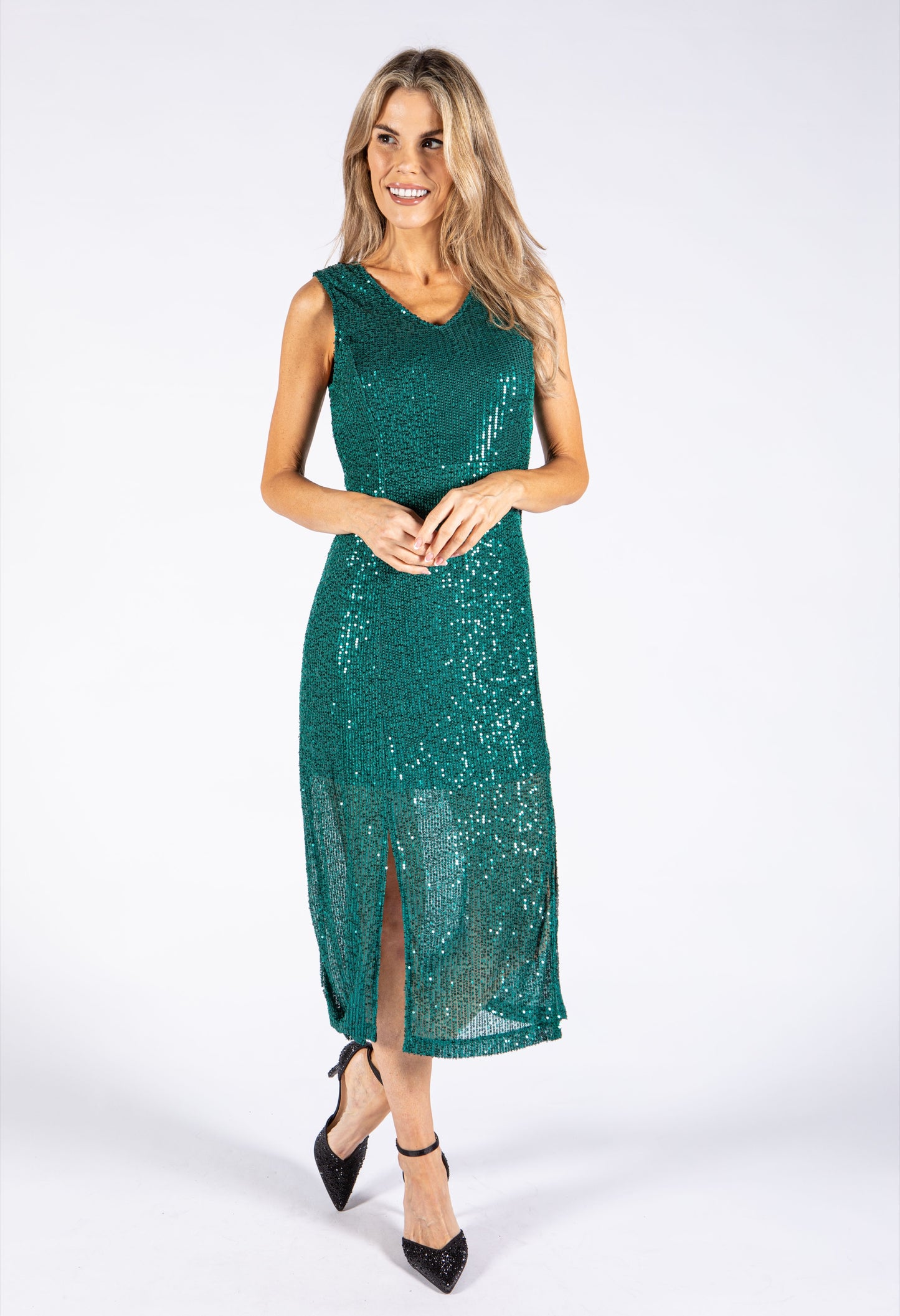 Sequin Midi Dress