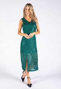 Sequin Midi Dress