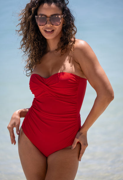 Santa Monica Strapless Tummy Control Swimsuit