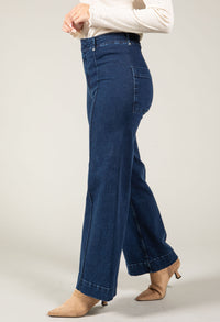 Isla High Waist Front Seam Tailored Jeans