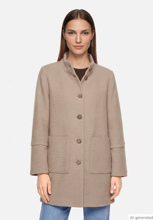 Buttoned Winter Jacket