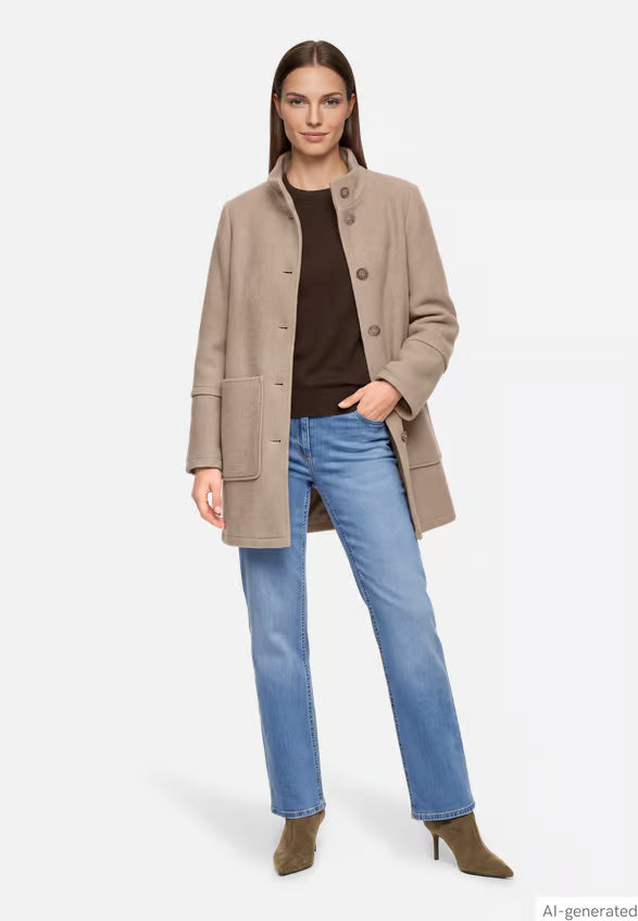 Buttoned Winter Jacket