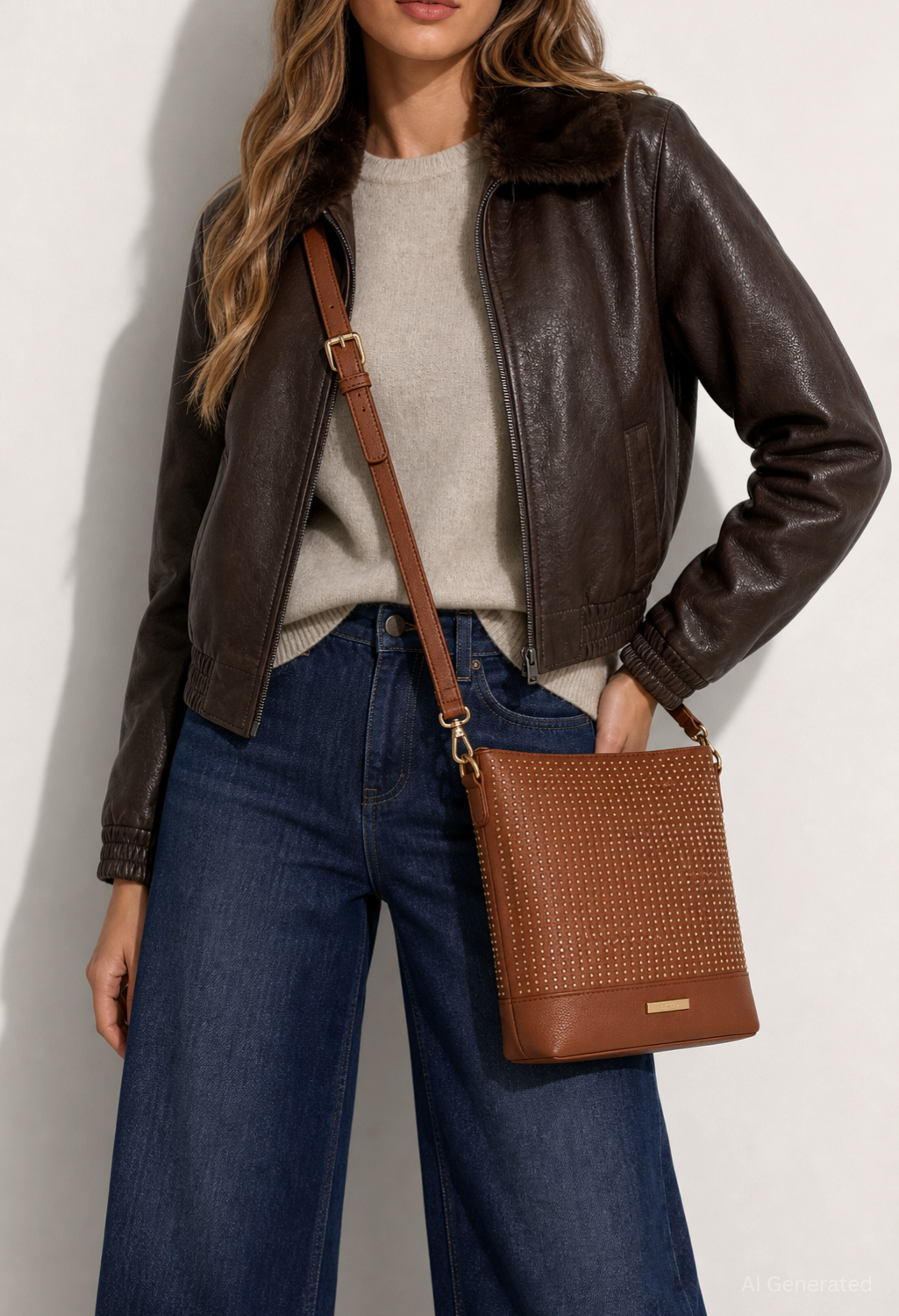 Laurel Studded Crossbody bag