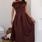 Betty Asymmetric Midi Dress