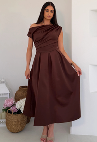 Betty Asymmetric Midi Dress
