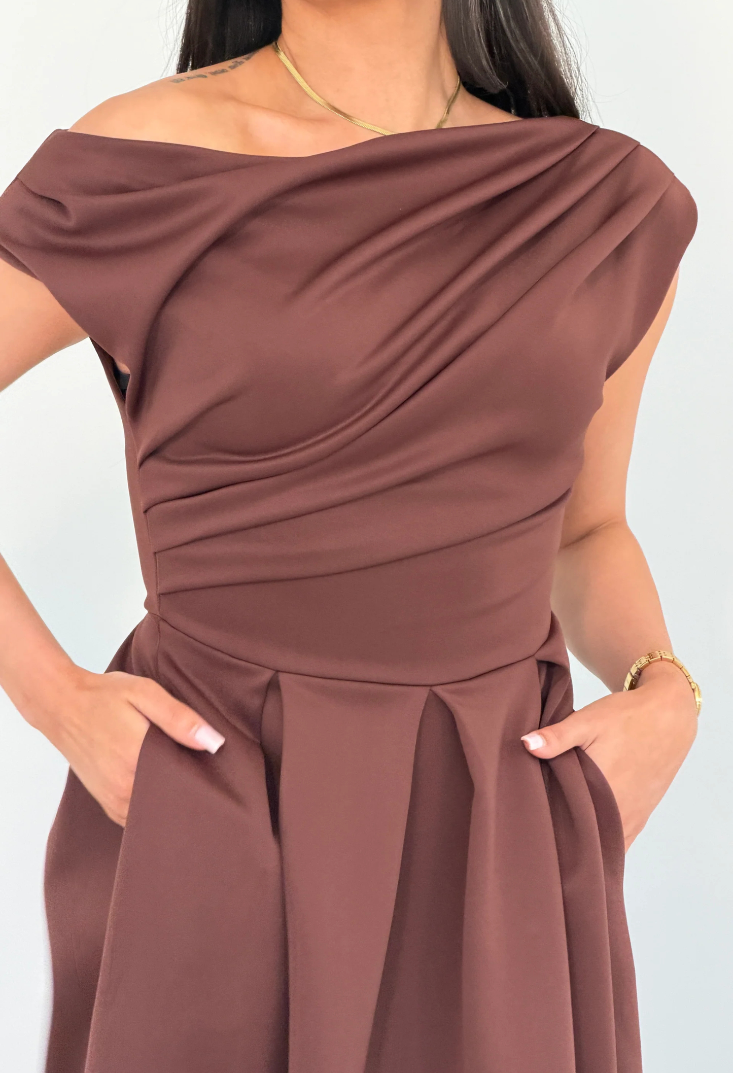 Betty Asymmetric Midi Dress