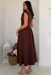 Betty Asymmetric Midi Dress