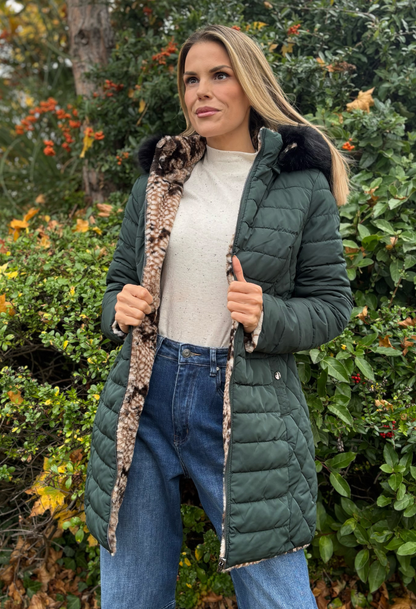 Fur Lined Reversible Padded Coat