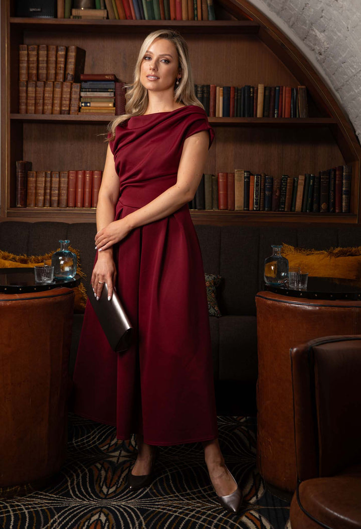 Betty Asymmetric Midi Dress