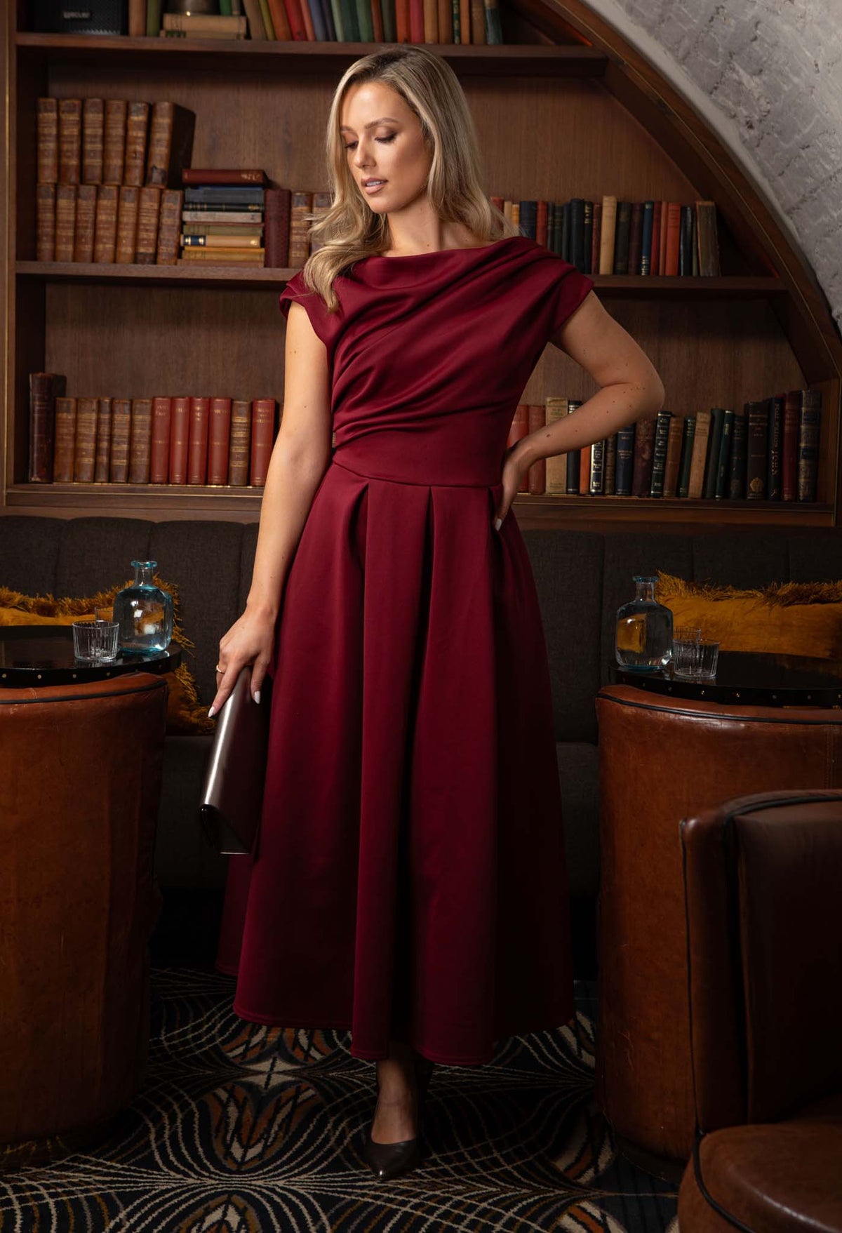 Betty Asymmetric Midi Dress