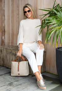 Honeycomb Knit Jumper