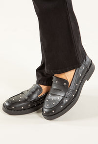 Studded Loafers