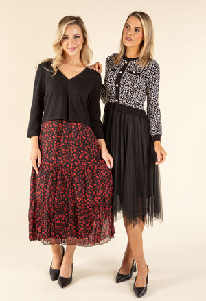 2 in 1 Look Tulle Dress