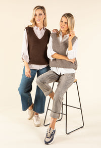Soft Knit V-Neck Vest