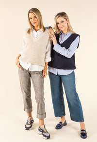 Soft Knit V-Neck Vest