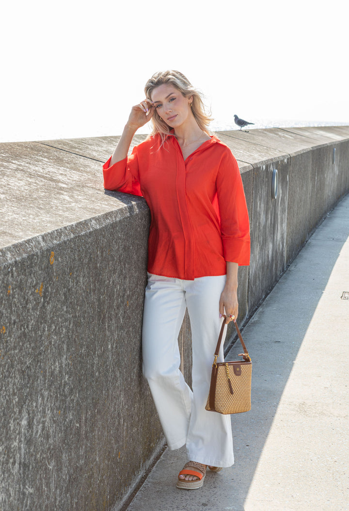 Guadalupe Linen Look Blouse