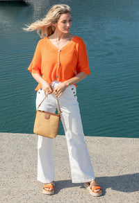 Cropped Knit Cardigan
