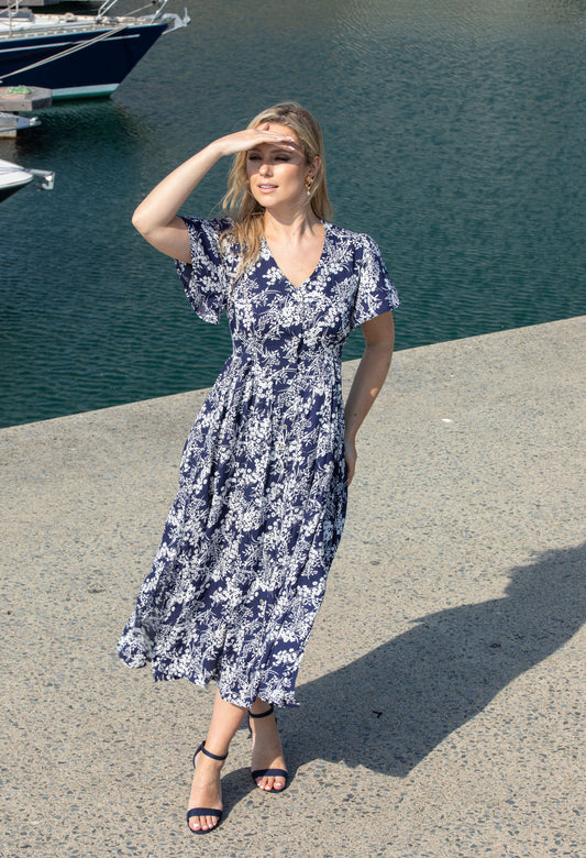Oyo Floral Midi Dress