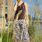 Papillion Leaf Print Culottes