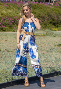Palm Print Jumpsuit
