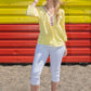 Brielle Aztec Trim Blouse