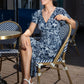 Canon Leaf Print Midi Dress