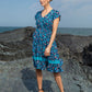 Button Front Floral Dress