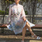 Floral Print Belted Short Dress