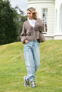 Diamante Buttoned Cardigan