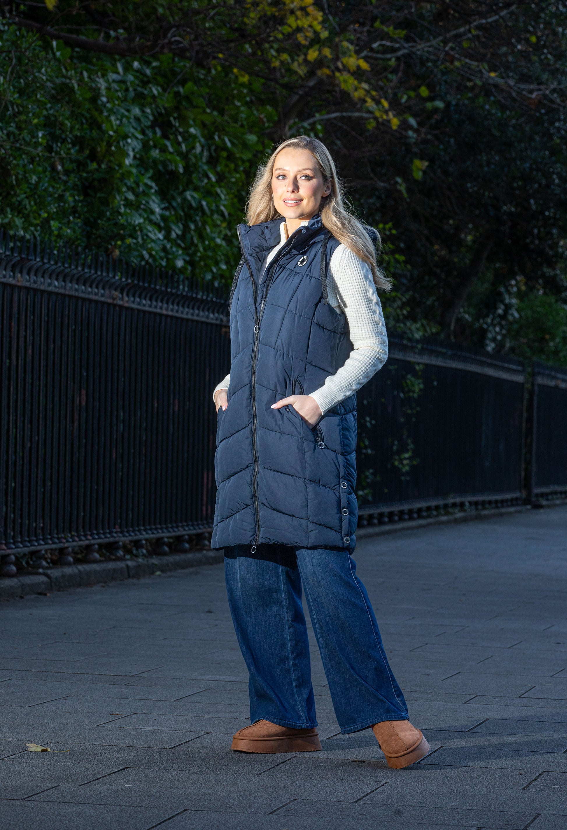 Padded Gilet Pamela Scott Gilets Pamela Scott Fleece Lined Gilet