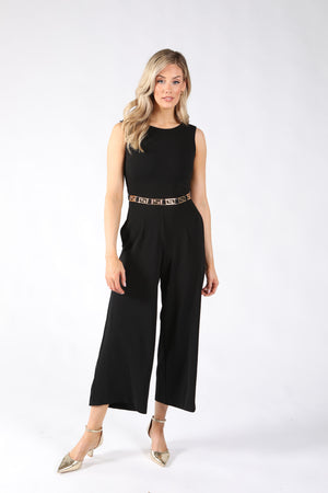 Wide Leg Belted Jumpsuit