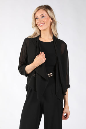 Mesh Open Front Cardigan