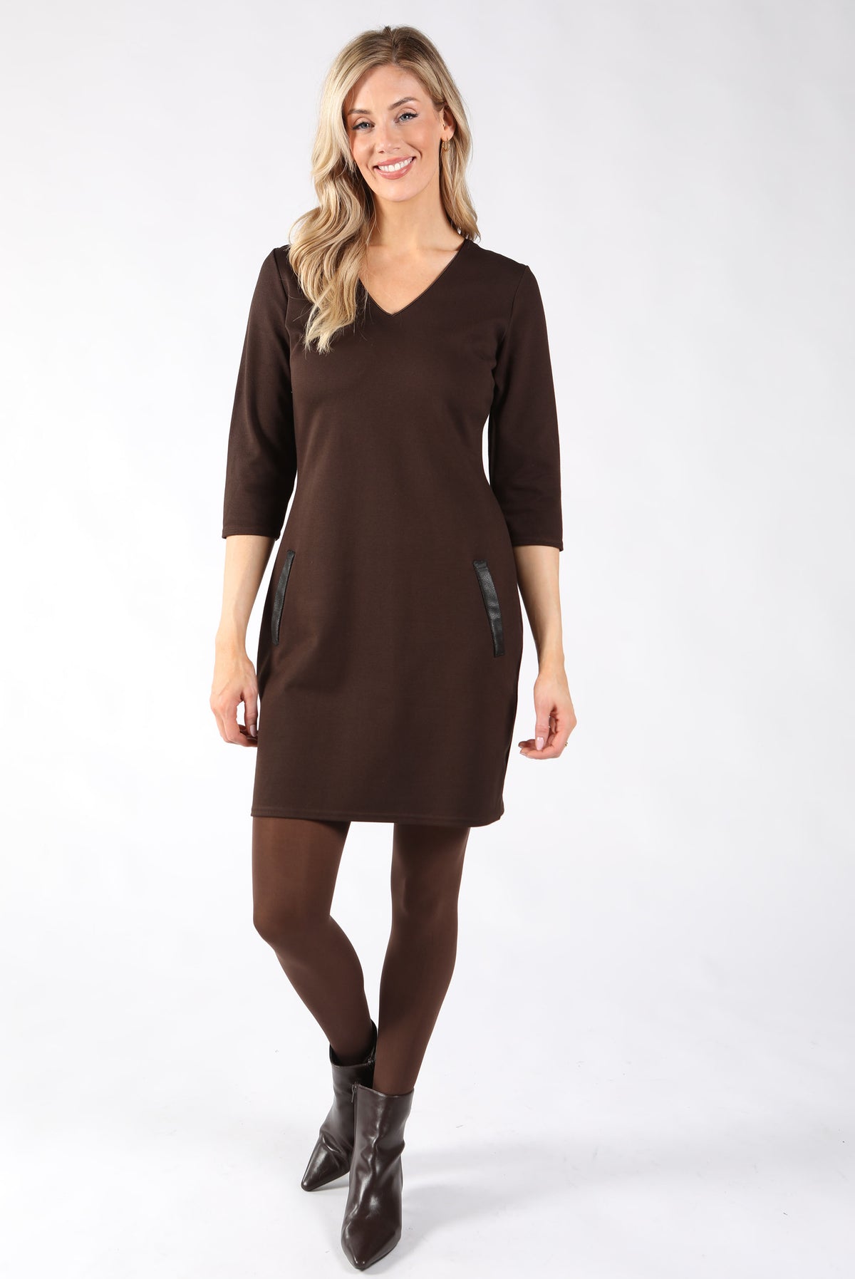 Julie V-Neck Short Dress