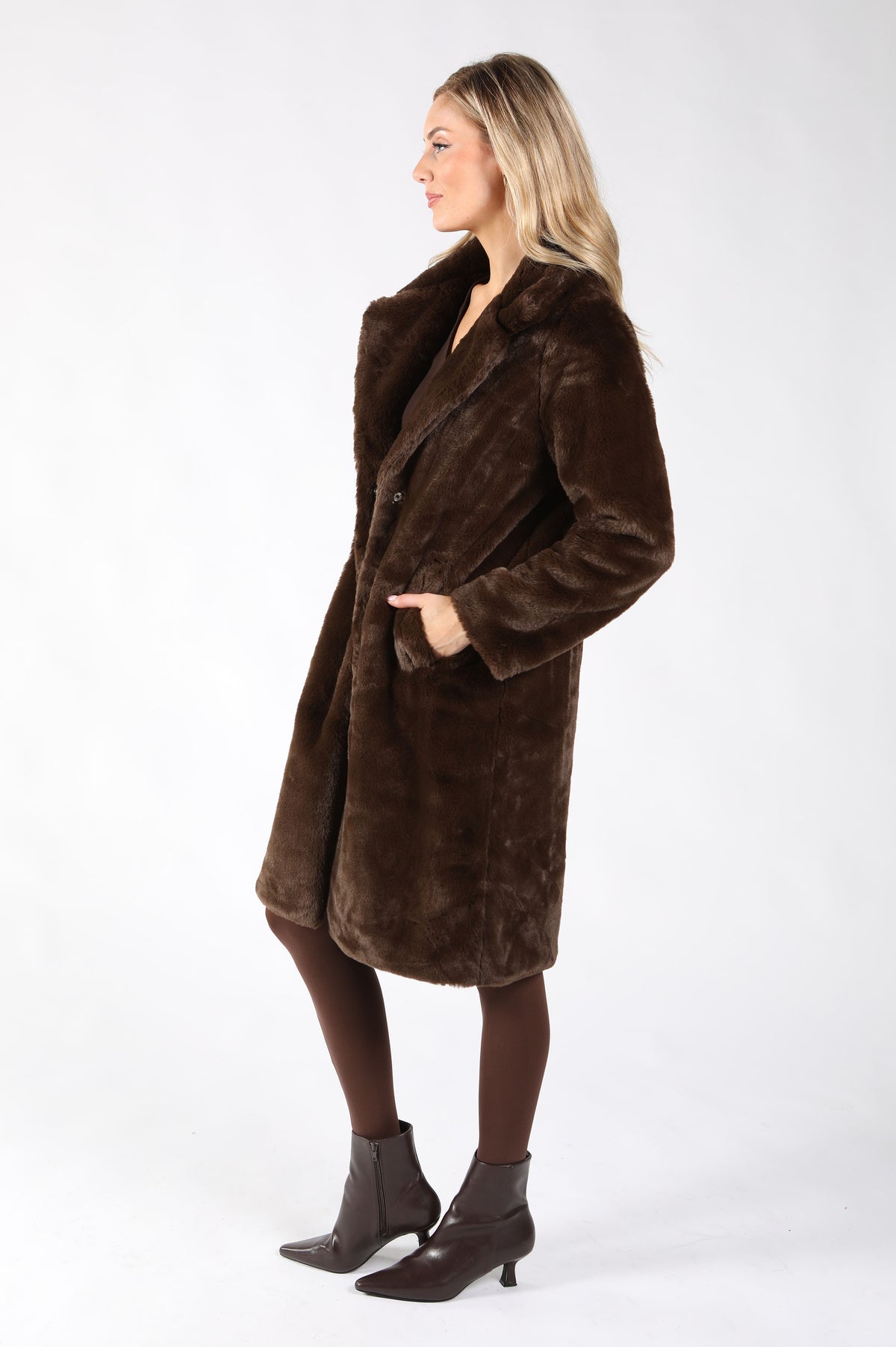 Faux Fur Coat, view 5 – Pamela Scott