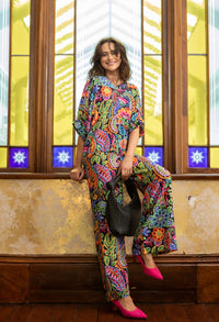 Floral Print Tunic Blouse