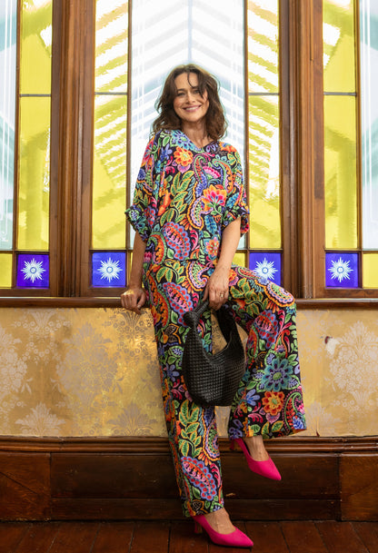 Floral Print Tunic Blouse