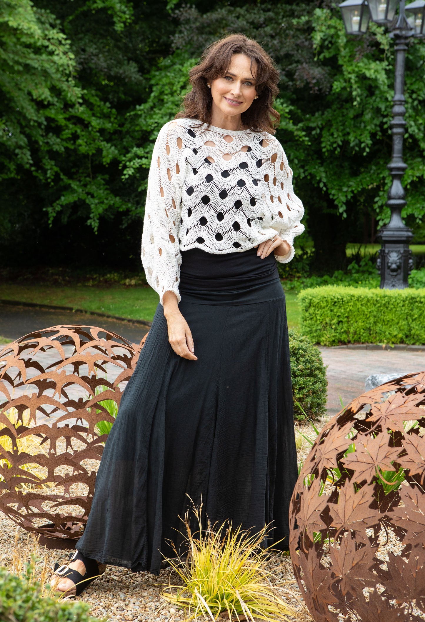 Elasticated Waist Maxi Skirt