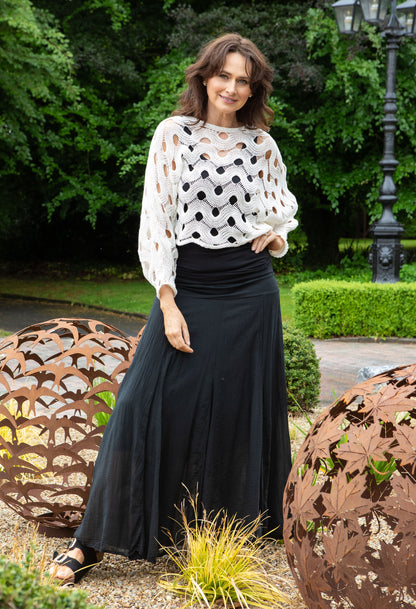 Elasticated Waist Maxi Skirt