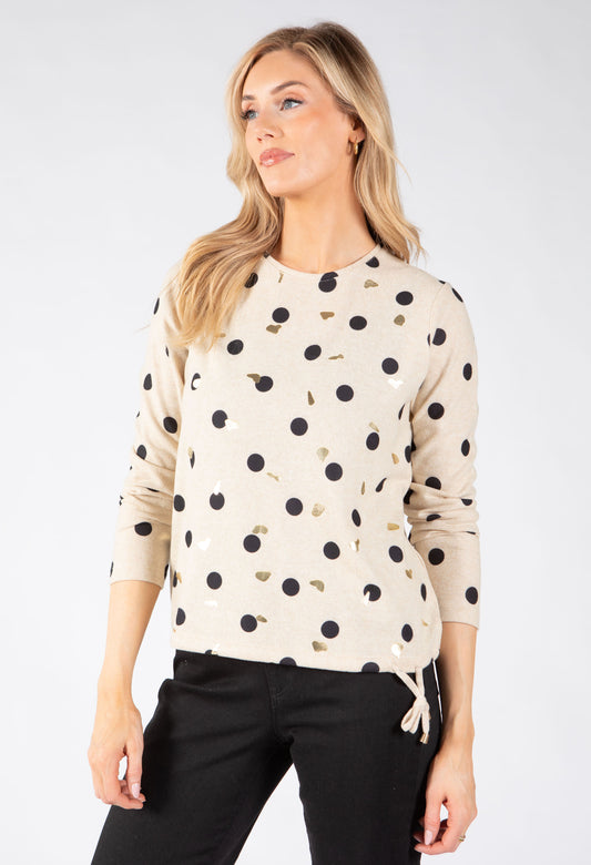Fine Knit Polka Dot Top – Pamela Scott