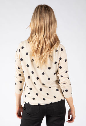 Fine Knit Polka Dot Top