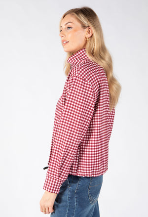 Gingham Bomber Jacket