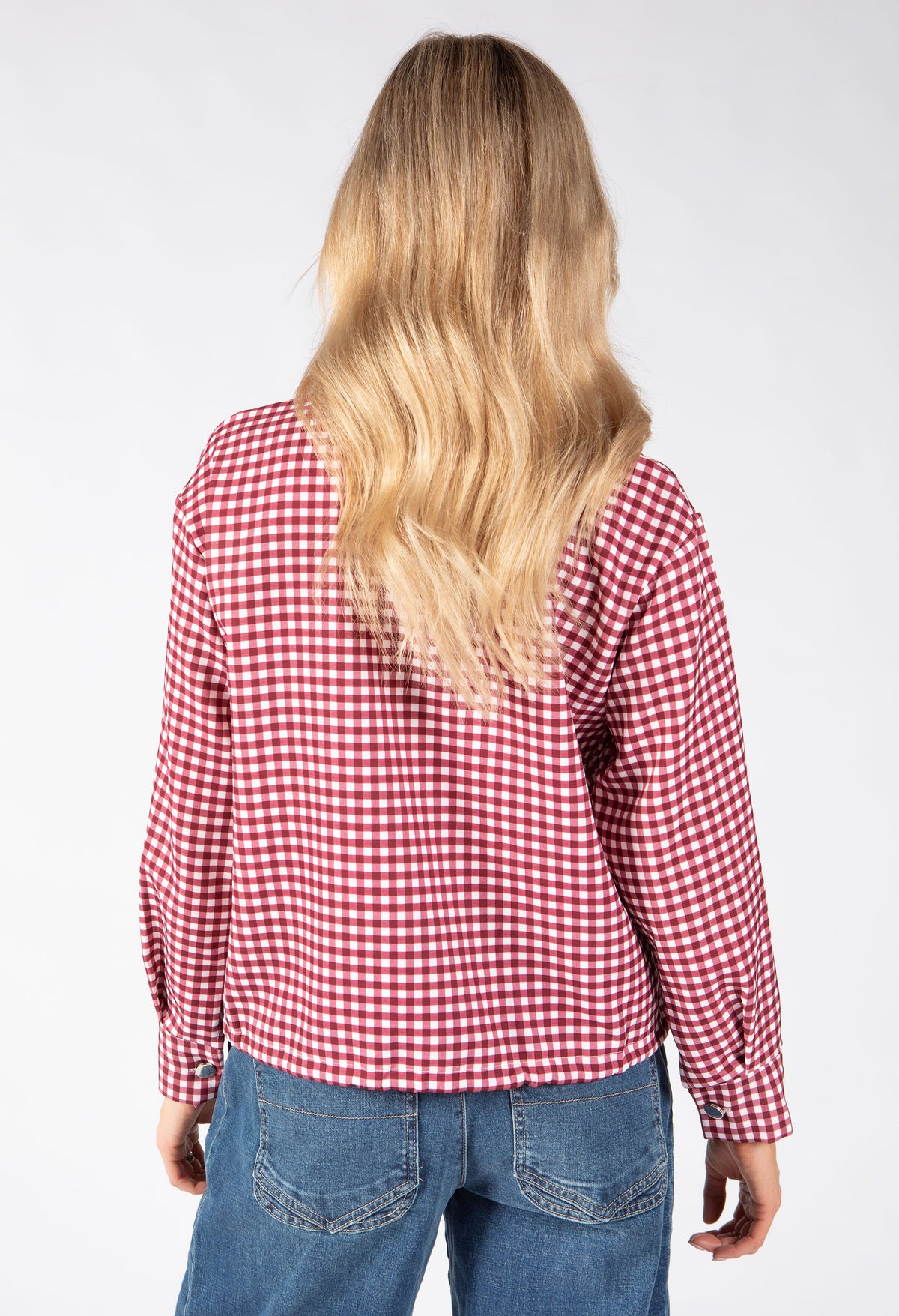 Gingham Bomber Jacket