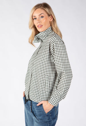 Gingham Bomber Jacket