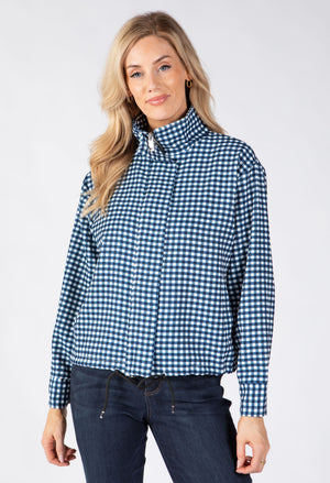 Gingham Bomber Jacket