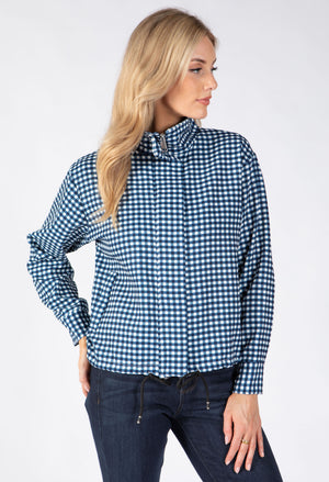 Gingham Bomber Jacket