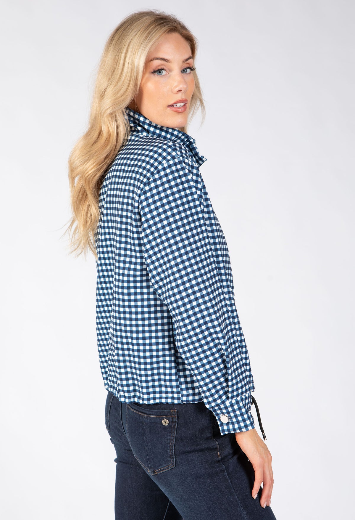 Gingham Bomber Jacket