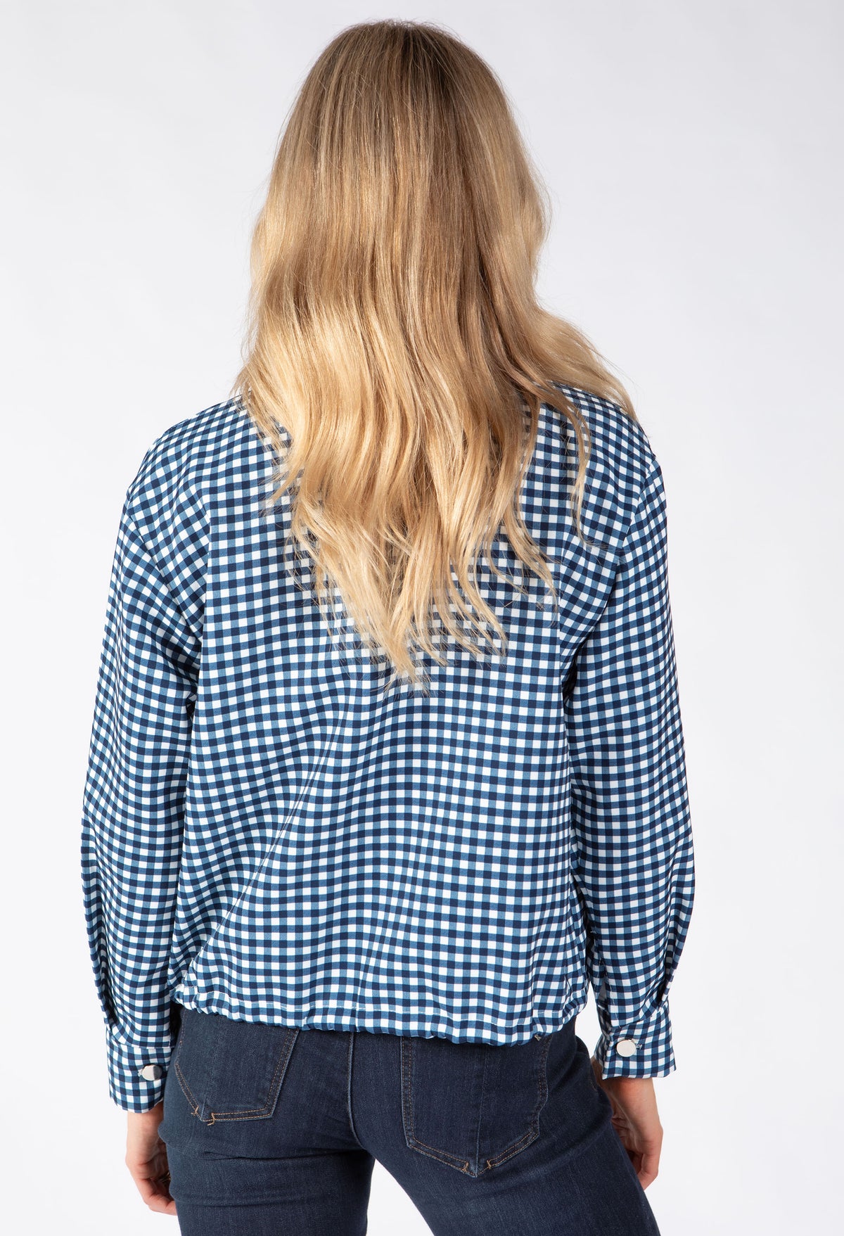 Gingham Bomber Jacket