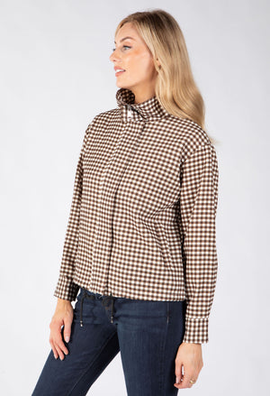 Gingham Bomber Jacket